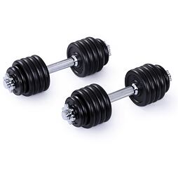 Set jednoručných nakladacích činiek 2 x 15 kg TRINFIT 30 mm