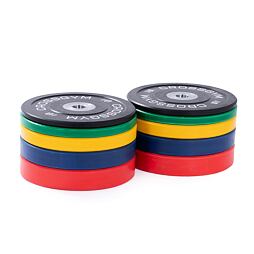 Sada olympijských kotúčov TRINFIT Bumper Plate CrossGym 150 kg