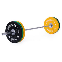 Olympijská činka TRINFIT 80 kg Training Bumper CrossGym