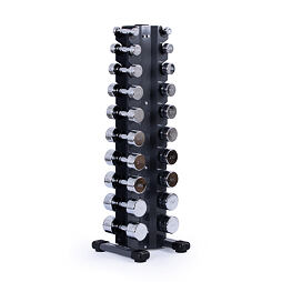 Set TRINFIT Chrom Dumbbell Rack Tower 1 - 10 kg