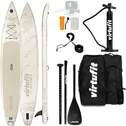 Paddleboard VIRTUFIT Racer 381 Béžová + príslušenstvo