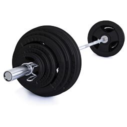 Olympijská činka TRINFIT 180 kg TRI-GRIP liatina
