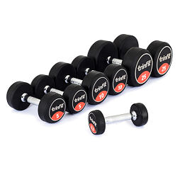Jednoruční činka pogumovaná TRINFIT STYL od 2,5 do 50 kg