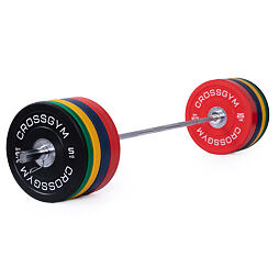 Olympijská činka TRINFIT 170 kg Training Bumper CrossGym