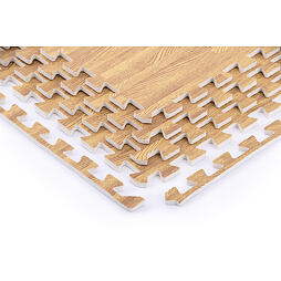 TRINFIT Tatami Fitness T12 set 4 ks - 60 x 60 x 1,2 cm - drevo