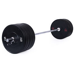 Olympijská činka TRINFIT 170 kg Bumper BLACK
