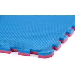 TRINFIT Tatami Karate T20 T-pattern - 100 x 100 x 2 cm - červená/modrá