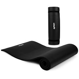 Podložka na cvičenie VIRTUFIT NBR Fitnessmat 180 x 60 x 1,5 cm čierna