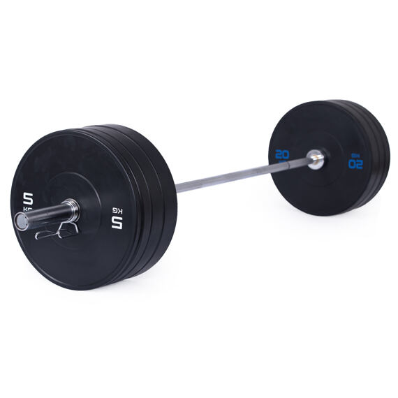 Olympijská činka TRINFIT 120 kg Bumper BLACK