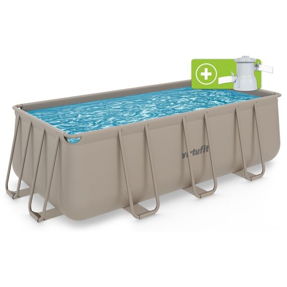 Bazén VIRTUFIT Rectangular Swimmingpool 400 x 200 cm béžový