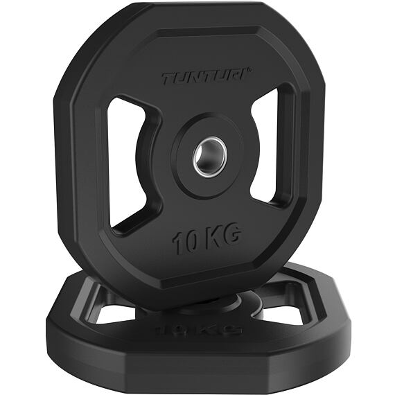 Kotúč pogumovaný Aerobic TUNTURI 10kg čierny - pár