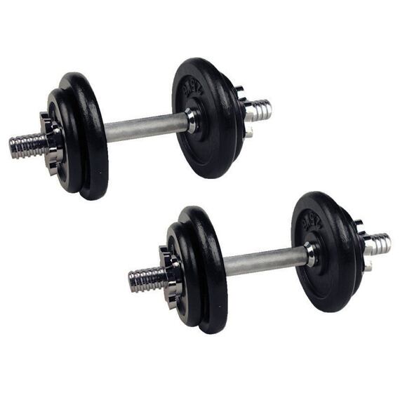 Set jednoručných nakladacích činiek 2x 10 kg TRINFIT 30 mm
