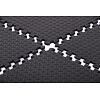TRINFIT Tatami Fitness T12 set 4 ks - 60 x 60 x 1,2 cm - čierna